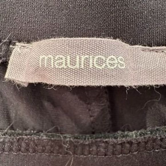 Maurices Size Large High Rise Wide Leg Pant Black 152236 Office - Picture 6 of 16